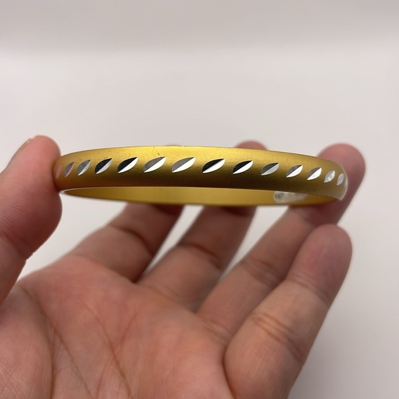 Gold Tone Bohemian Style Bangle Bracelet (GB2) - Picture 4 of 9